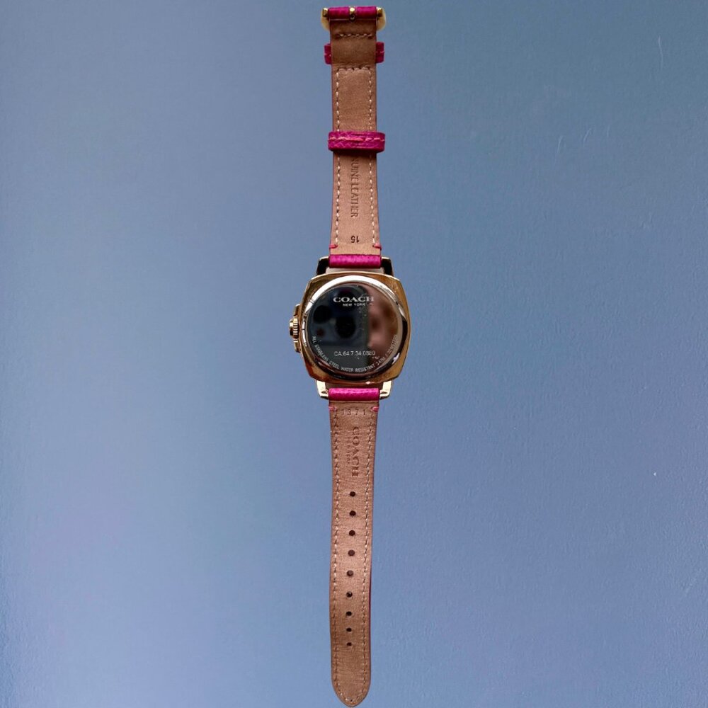 Coach Hot Pink Boyfriend Watch I Comes with box & care guide - Picture 4 of 9